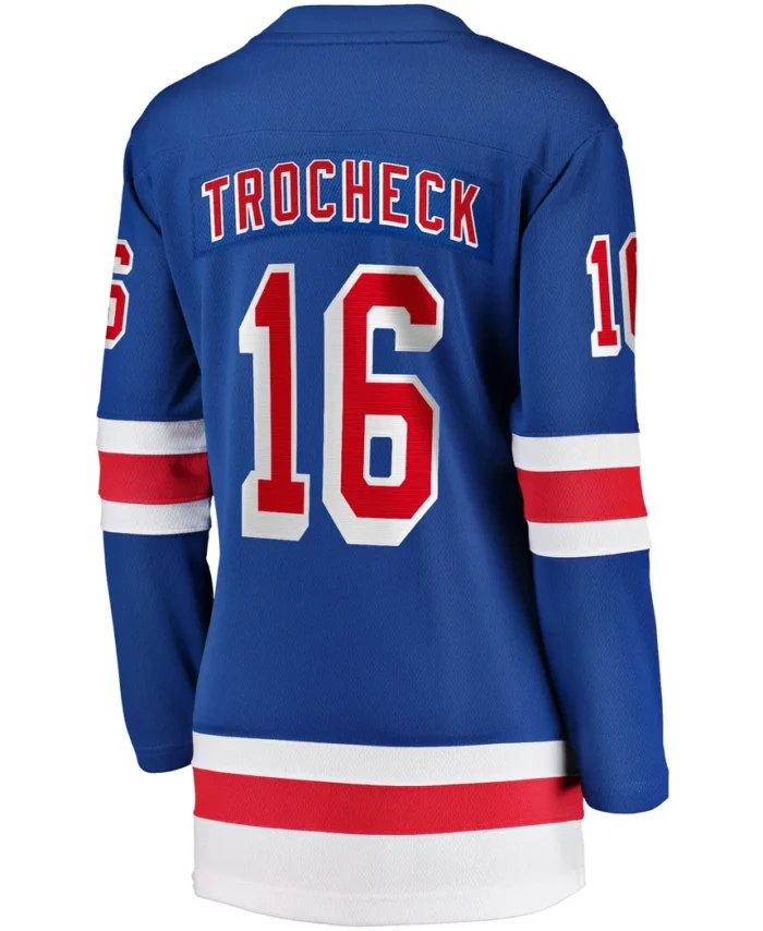 Vincent Trocheck New York Rangers Fanatics Women Home Breakaway Player Jersey - Blue