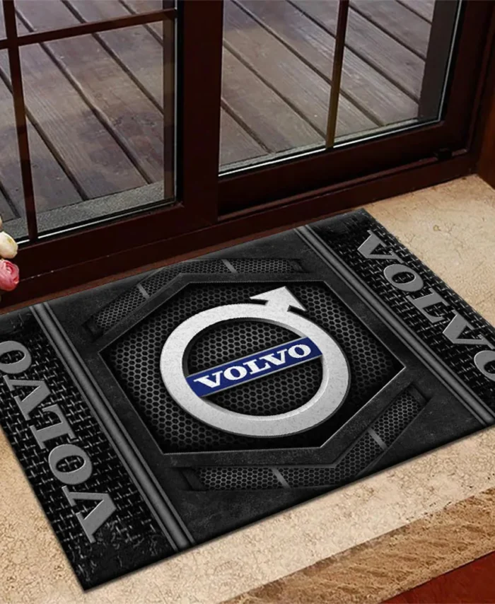 Durable Auto Brand Doormat, All Over Print Doormat For Car Lovers CAR135 - Gray