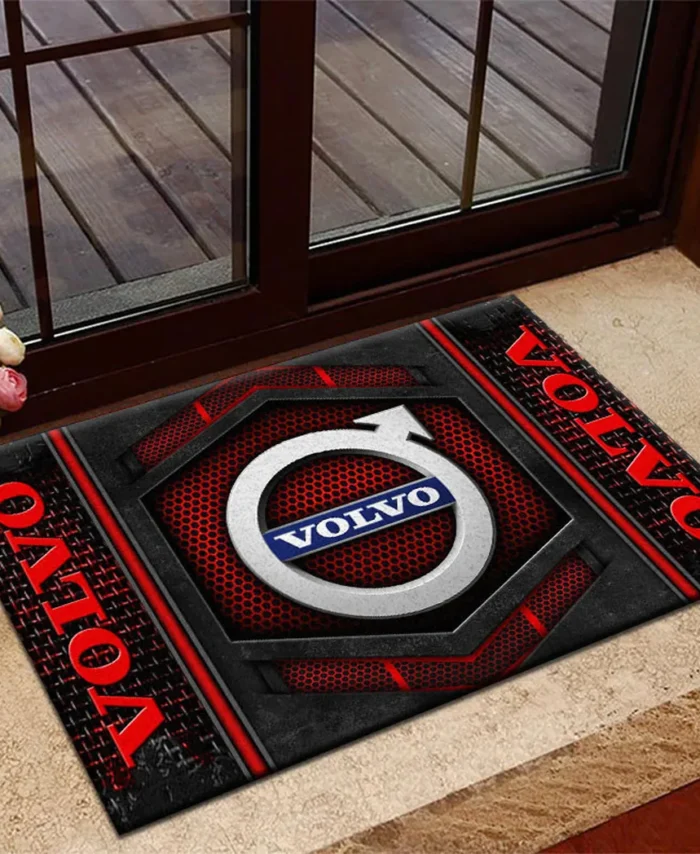 Premium European Ride Doormat, All Over Print Doormat For Car Owners CAR135 - Red