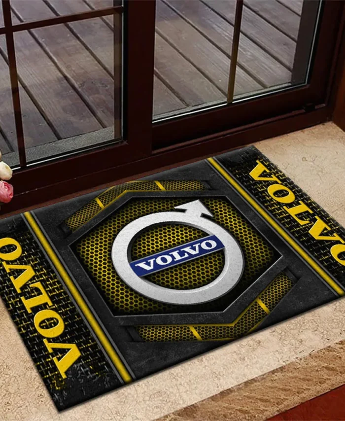 Swedish Car Brand Doormat, All Over Print Doormat For Car Lovers CAR135 - Yellow