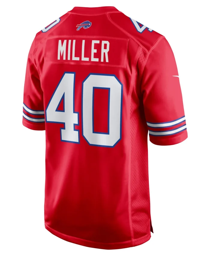 Von Miller Buffalo Bills Alternate Game Jersey - Red