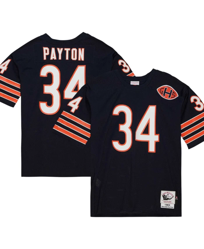 Walter Payton Chicago Bears 1983 Mitchell & Ness Authentic Throwback Retired Player Jersey - Navy