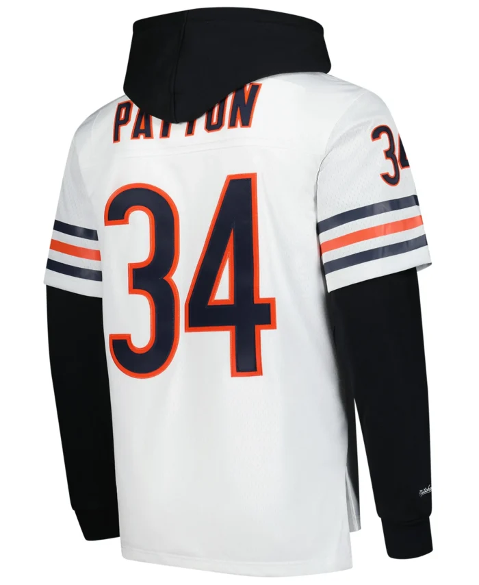 Walter Payton Chicago Bears Mitchell & Ness Player Name & Number Hoodie Legacy Jersey - White