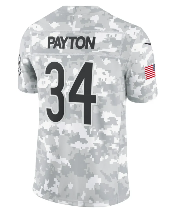 Walter Payton Chicago Bears 2024 Salute to Service Retired Player Limited Jersey - Arctic Camo