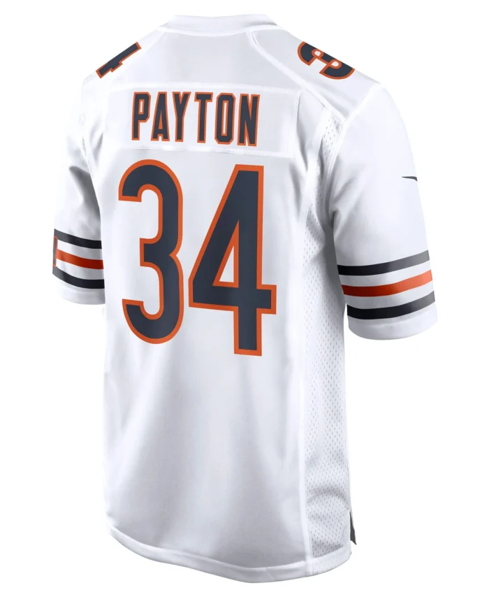 Walter Payton Chicago Bears Retired Player Away Game Jersey - White