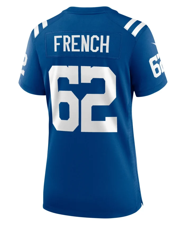 Wesley French Indianapolis Colts Women's Game Player Jersey - Royal