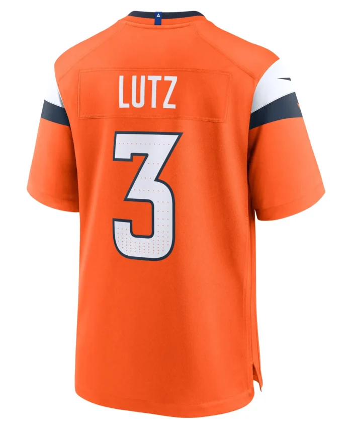 Wil Lutz Denver Broncos Team Game Jersey -  Orange