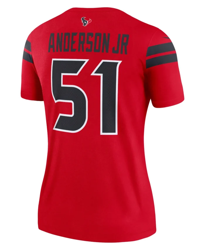 Will Anderson Jr. Houston Texans Women's Alternate Legend Player Performance Top -  Red