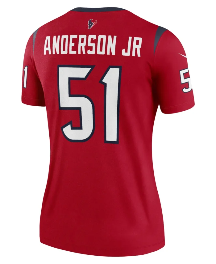 Will Anderson Jr. Houston Texans Women's Alternate Legend Player Performance Top -  Red