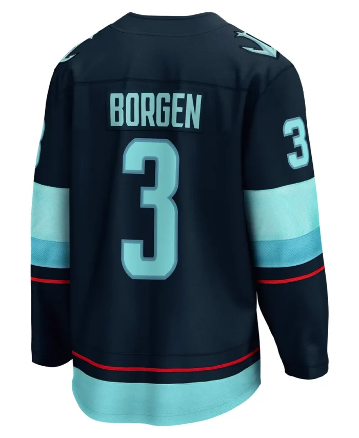 Will Borgen Seattle Kraken Fanatics Home Breakaway Player Jersey - Deep Sea Blue