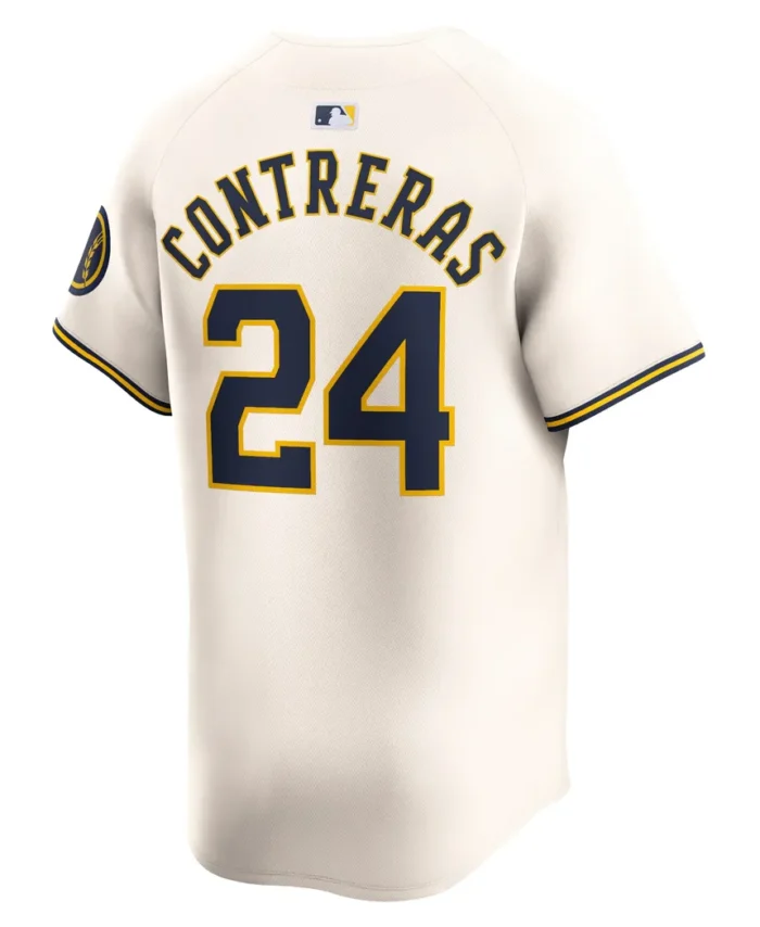William Contreras Milwaukee Brewers Home Limited Player Jersey - Cream