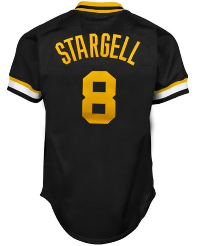 Willie Stargell Pittsburgh Pirates Mitchell Ness 1982 Authentic Cooperstown Collection Mesh Batting Practice Jersey- Black