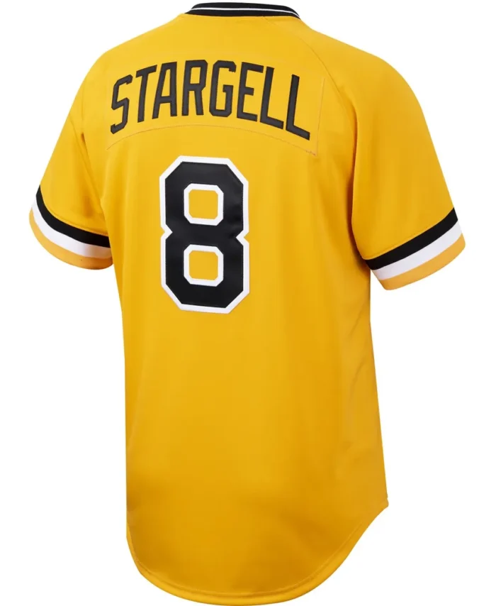 Willie Stargell Pittsburgh Pirates Mitchell Ness Cooperstown Collection Authentic Jersey- Gold
