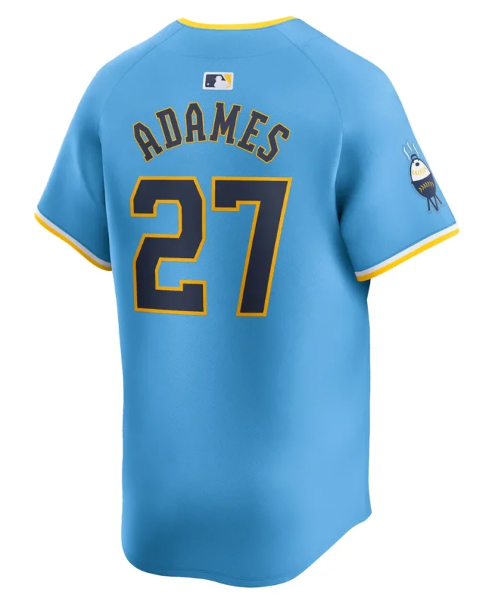Willy Adames Milwaukee Brewers City Connect Limited Player Jersey - Powder Blue