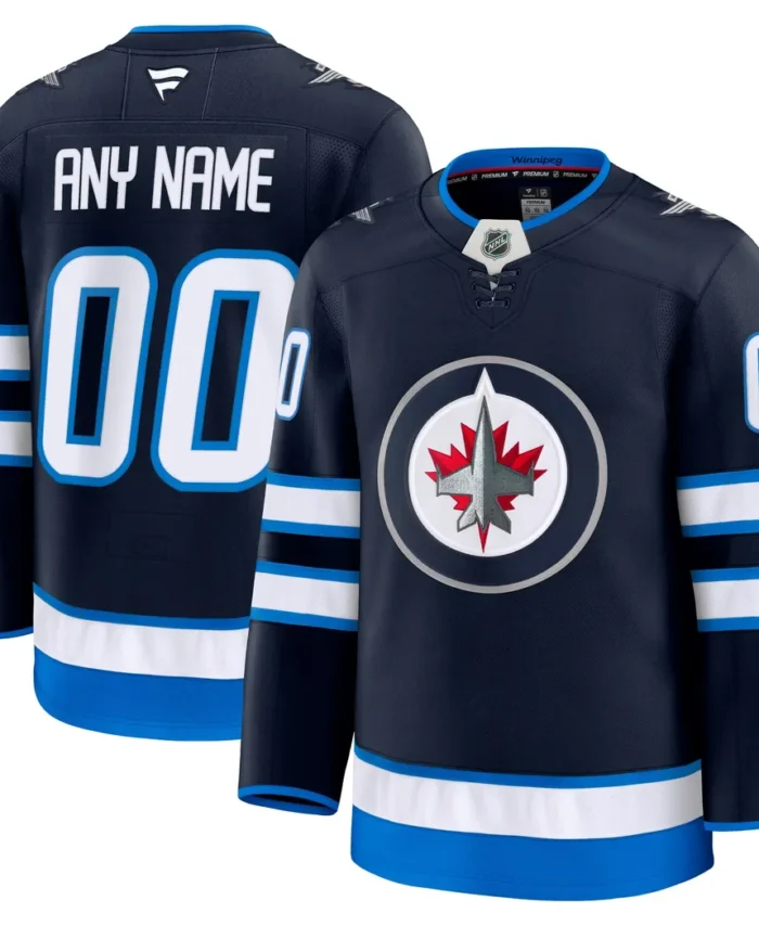 Winnipeg Jets Fanatics Home Premium Custom Jersey - Navy