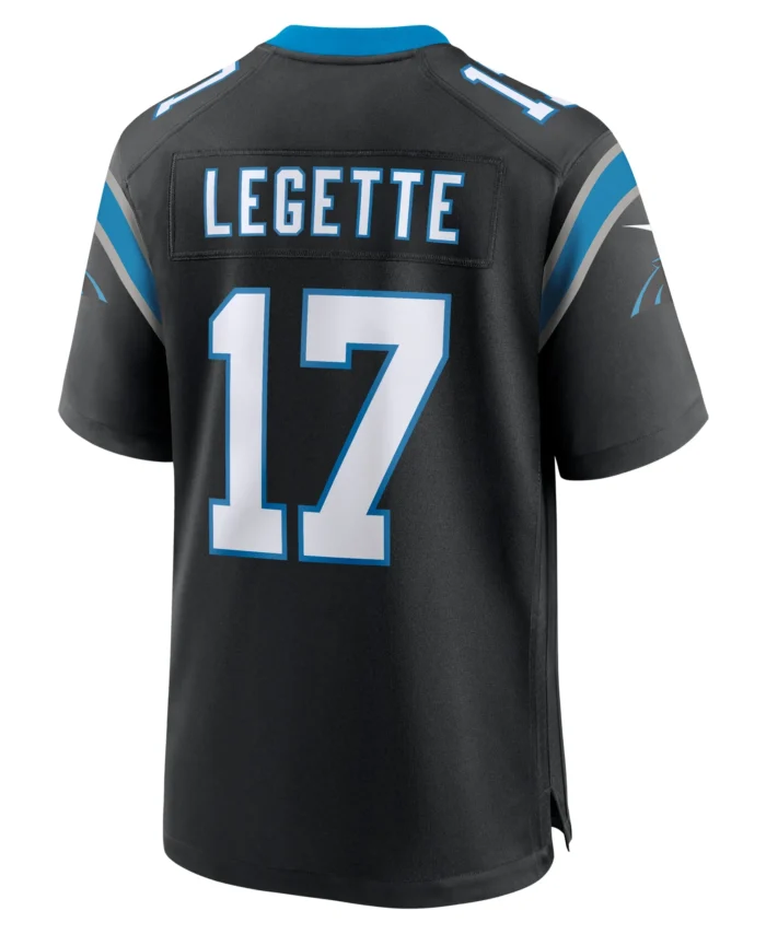 Xavier Legette Carolina Panthers 2024 NFL First Round Pick Game Player Jersey - Black