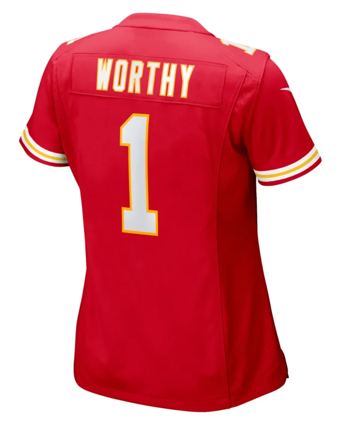 Xavier Worthy Kansas City Chiefs Women's  Game Jersey -  Red