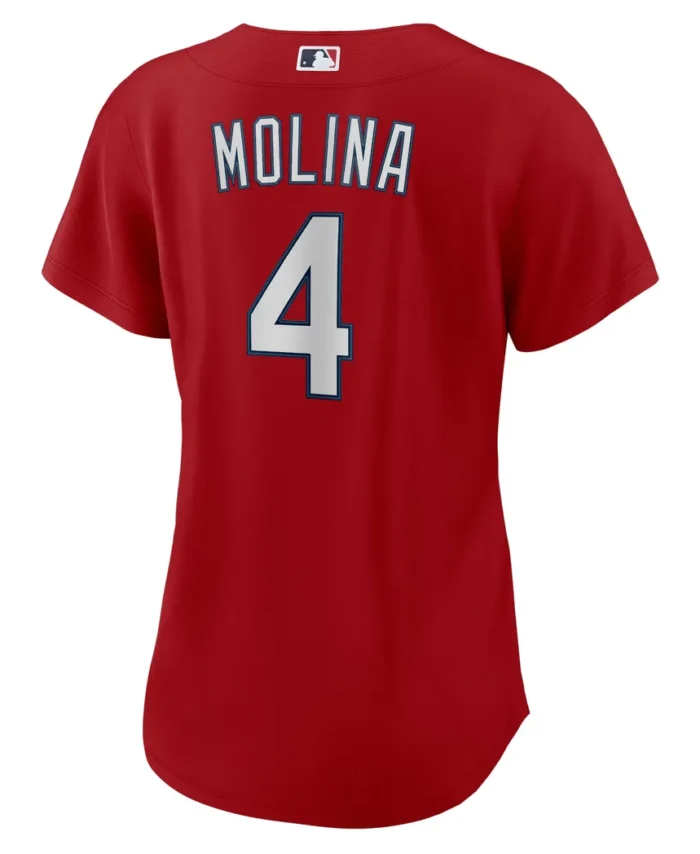 Yadier Molina St. Louis Cardinals Women Alternate Replica Player Jersey- Red