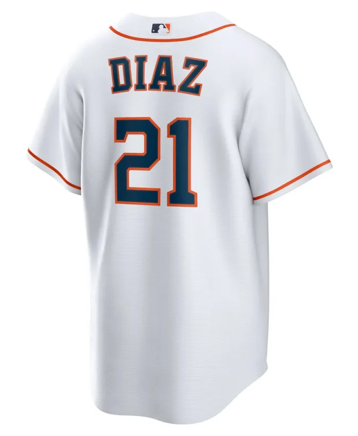 Yainer Diaz Houston Astros Home Replica Jersey - White