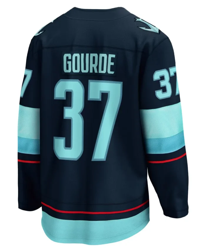 Yanni Gourde Seattle Kraken Fanatics Home Breakaway Player Jersey - Deep Sea Blue