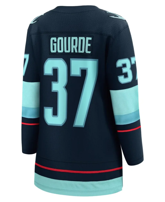 Yanni Gourde Seattle Kraken Fanatics Women Home Breakaway Player Jersey - Navy