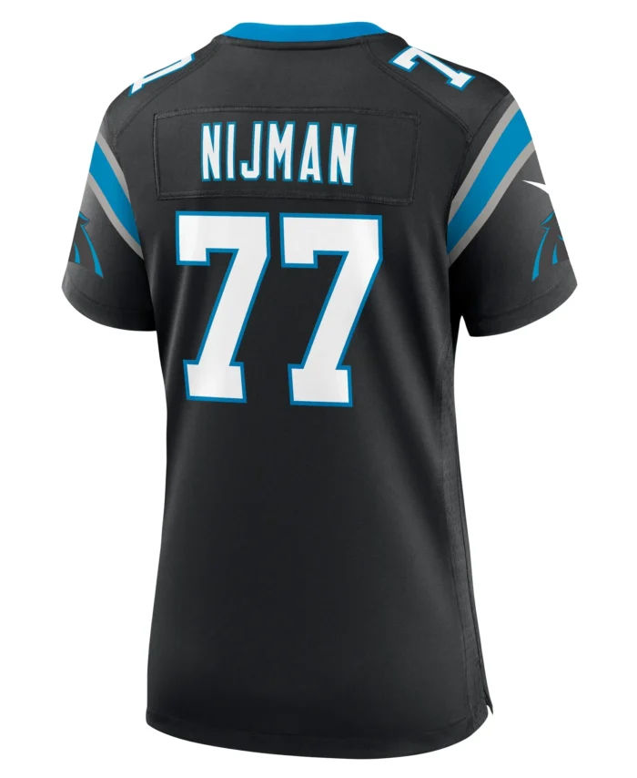 Yosh Nijman Carolina Panthers Women's  Game Jersey -  Black