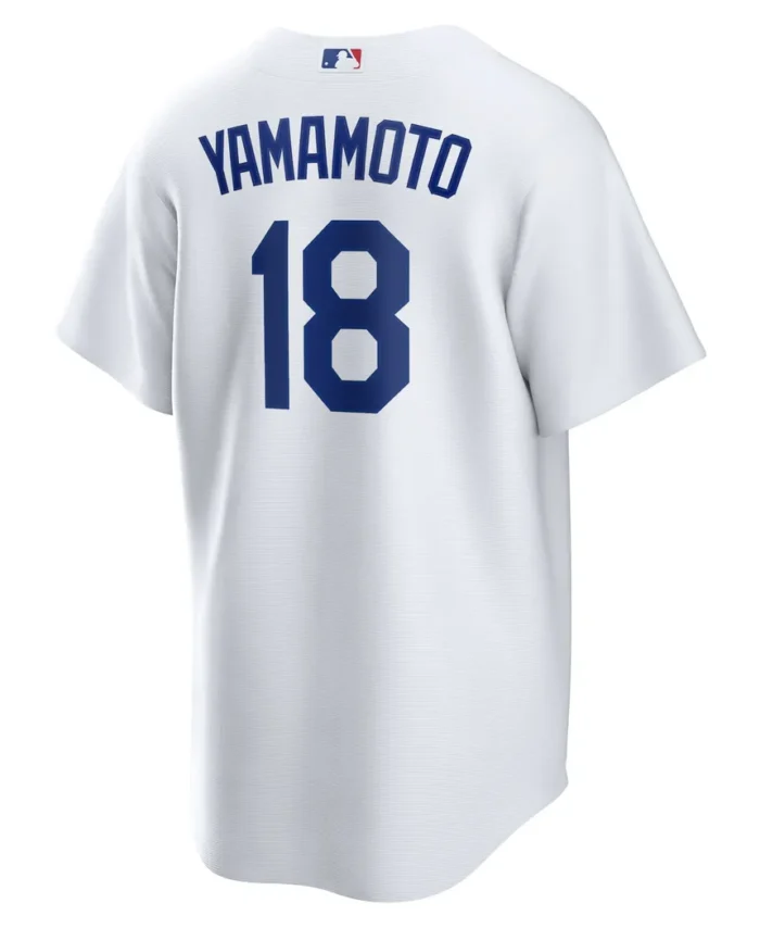 Yoshinobu Yamamoto Los Angeles Dodgers Home Replica Player Jersey- White