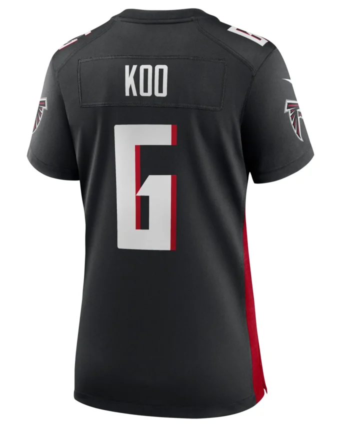 Younghoe Koo Atlanta Falcons Women's Team Game Jersey - Black