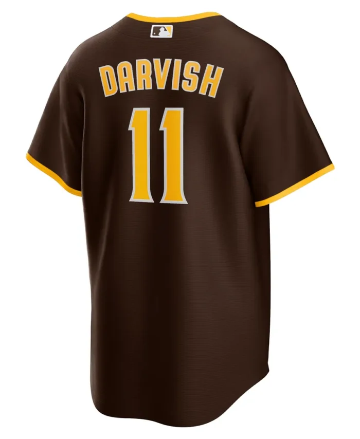 Yu Darvish San Diego Padres Alternate Replica Player Jersey- Brown