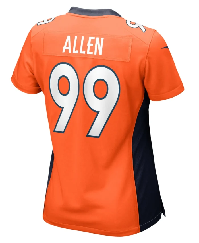 Zach Allen Denver Broncos Women's Game Player Jersey - Orange