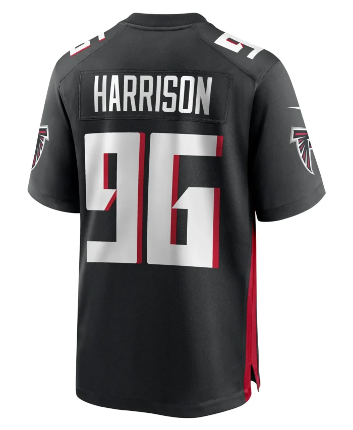 Zach Harrison Atlanta Falcons Team Game Jersey -  Black
