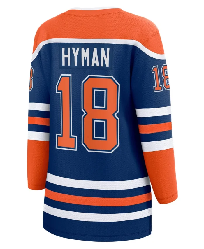 Zach Hyman Edmonton Oilers Fanatics Women Home Breakaway Player Jersey - Royal