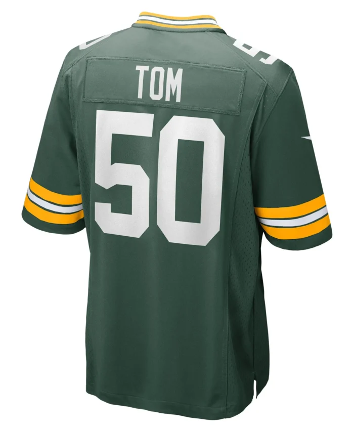 Zach Tom Green Bay Packers Game Player Jersey - Green