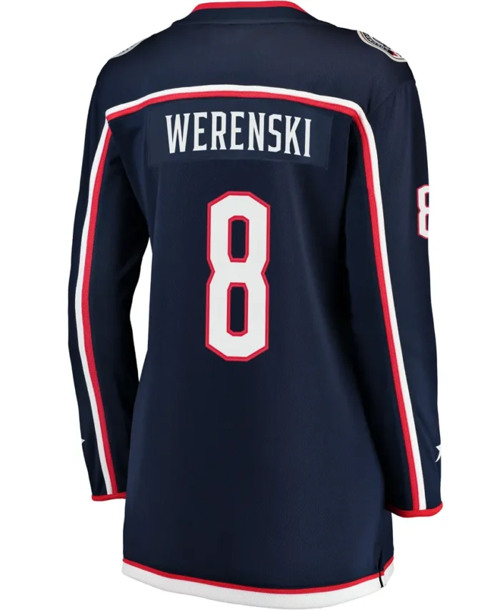 Zach Werenski Columbus Blue Jackets Fanatics Women Breakaway Jersey - Navy