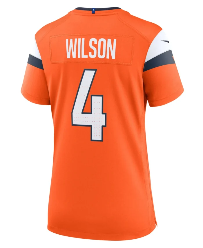 Zach Wilson Denver Broncos Women's Team Game Jersey -  Orange