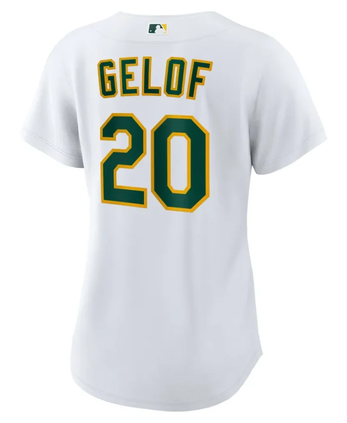 Zack Gelof Athletics Women Home Replica Player Jersey - White