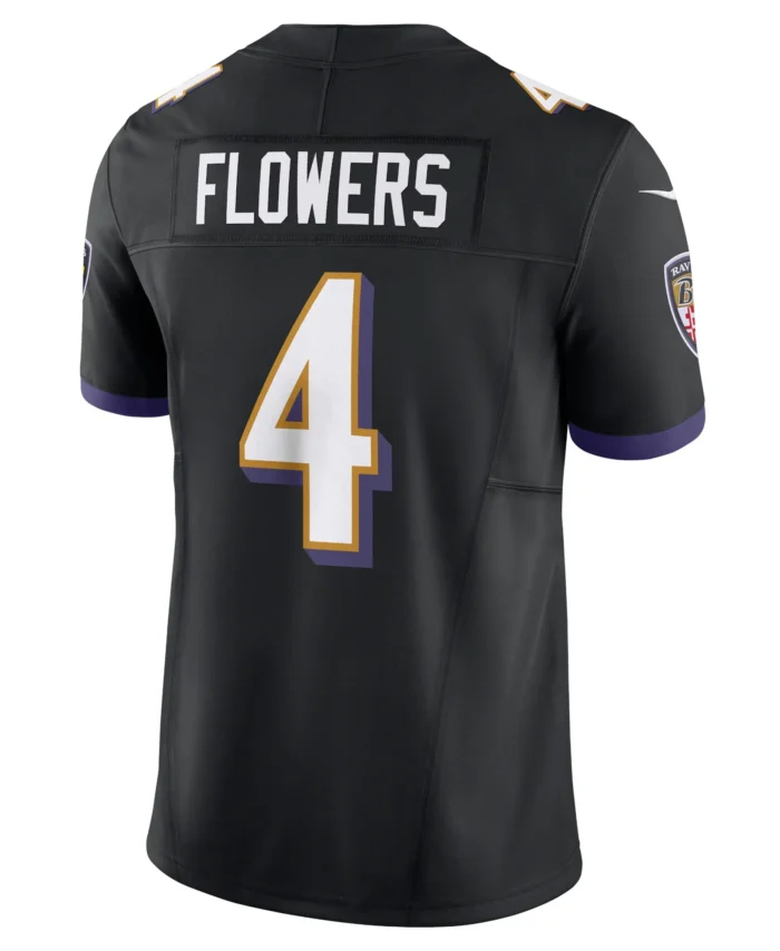 Zay Flowers Baltimore Ravens Alternate Vapor F.U.S.E. Limited Jersey - Black