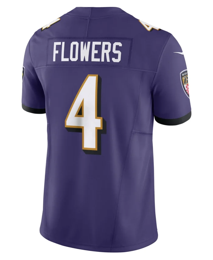 Zay Flowers Baltimore Ravens Vapor F.U.S.E. Limited Jersey - Purple