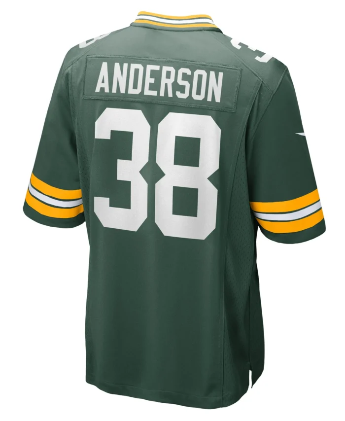 Zayne Anderson Green Bay Packers Team Game Jersey -  Green