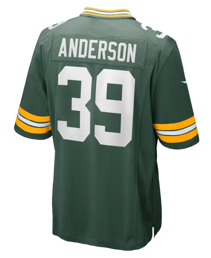 Zayne Anderson Green Bay Packers Team Game Jersey -  Green